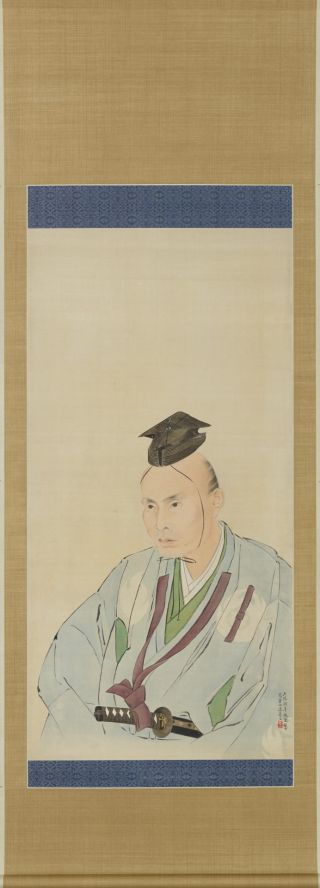 Portrait of Takami Senseki (Light Color on Silk; by Watanabe Kazan)