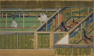 Kasuga Gongen Genki E (Color on Silk; by Takashina Takakane)